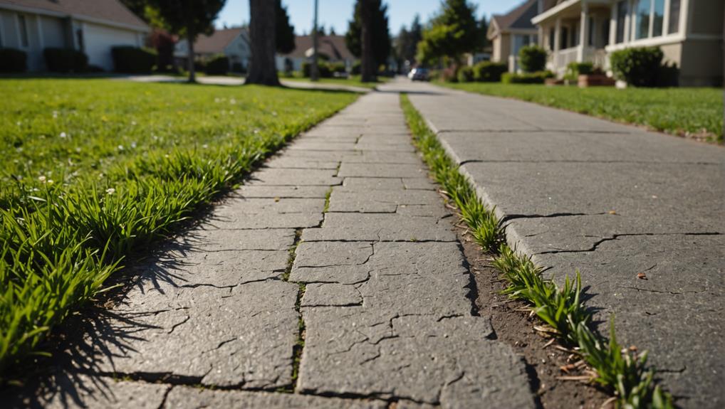 sidewalk crack repair needed