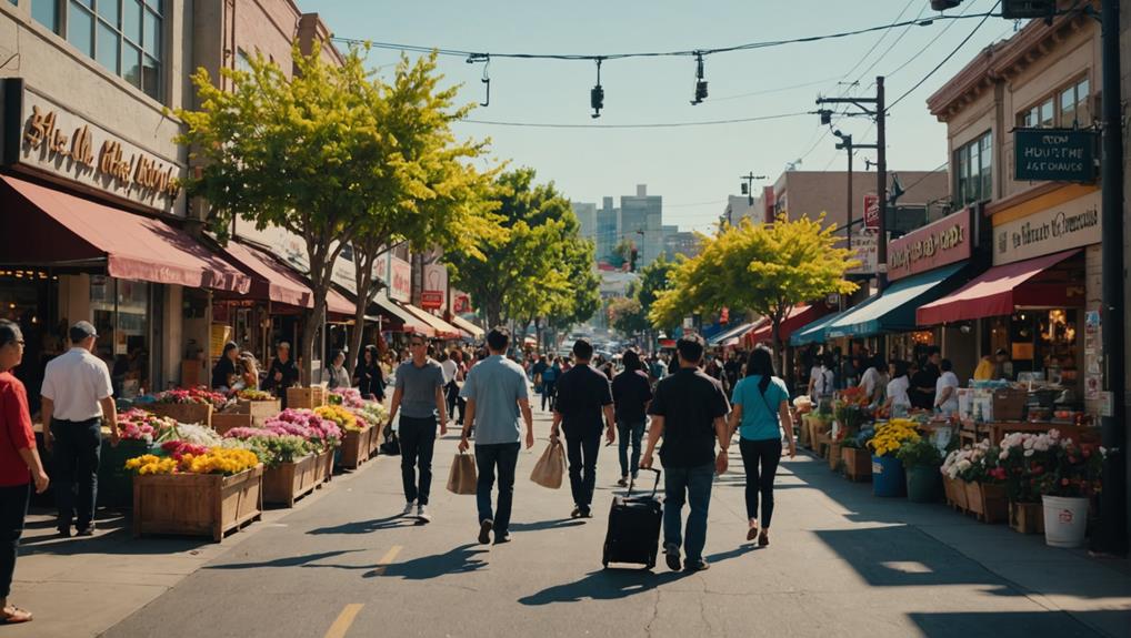 sidewalk width in california