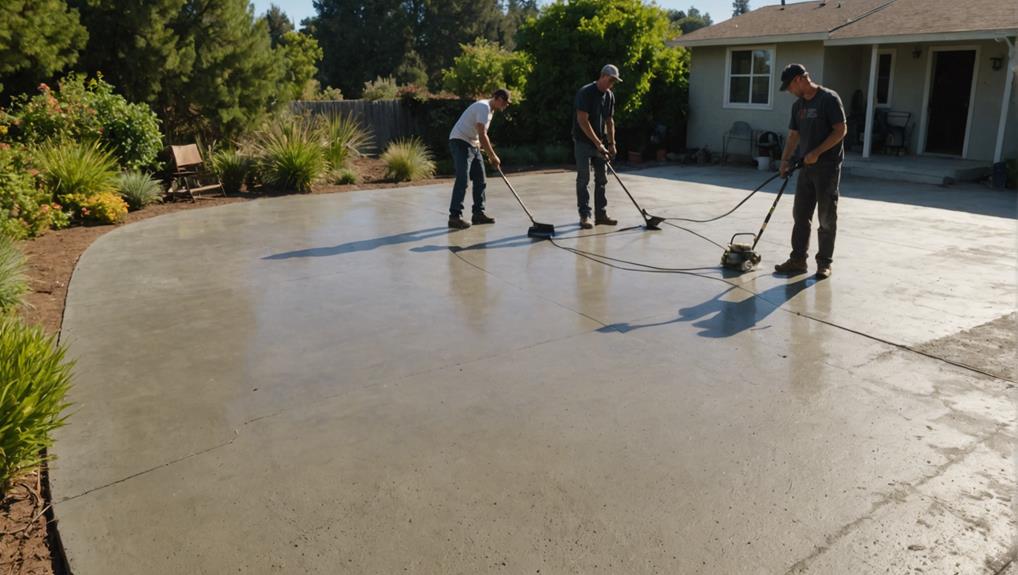 skim coating old concrete